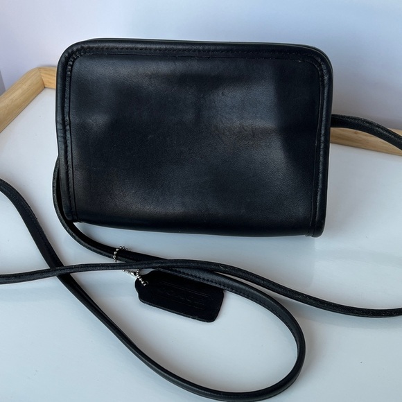 Vintage Coach Disco Mini Crossbody Bag Black 9048